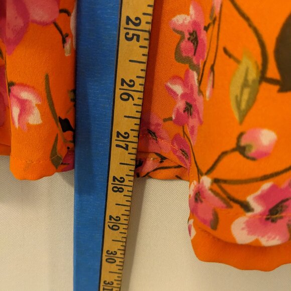 Ashley Steward Women's Florals Printed Peak Shoulder Blouse size 14/16 - Picture 11 of 11